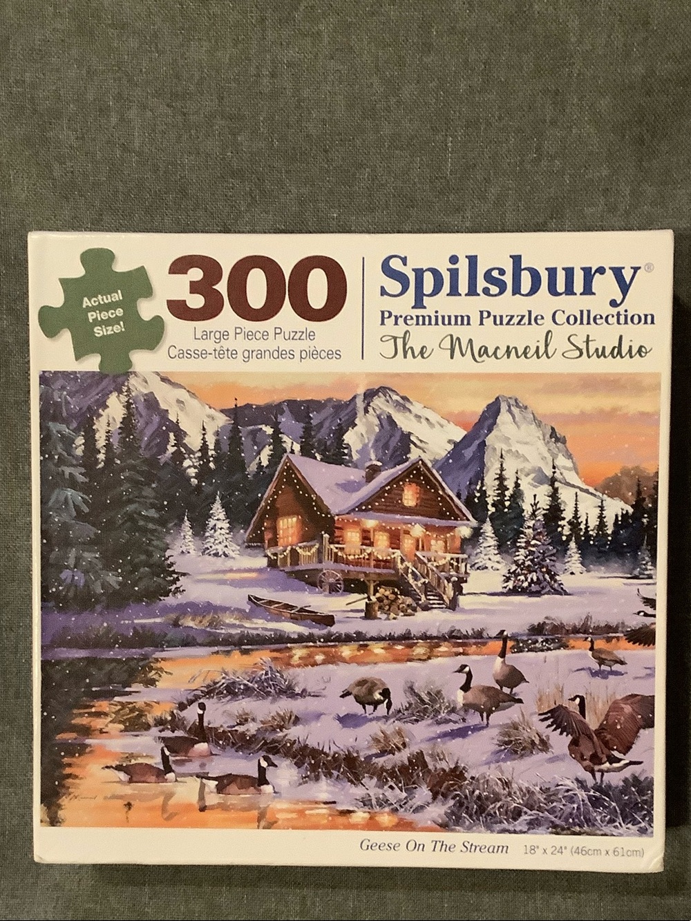 Spilsbury ‘Geese On The Stream’ 300-Piece Large Piece Jigsaw Puzzle